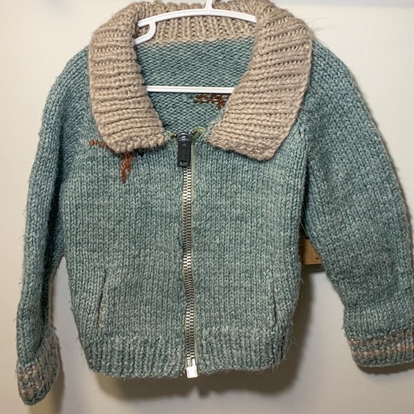 Hand knit dog sweater - Picture 3 of 4